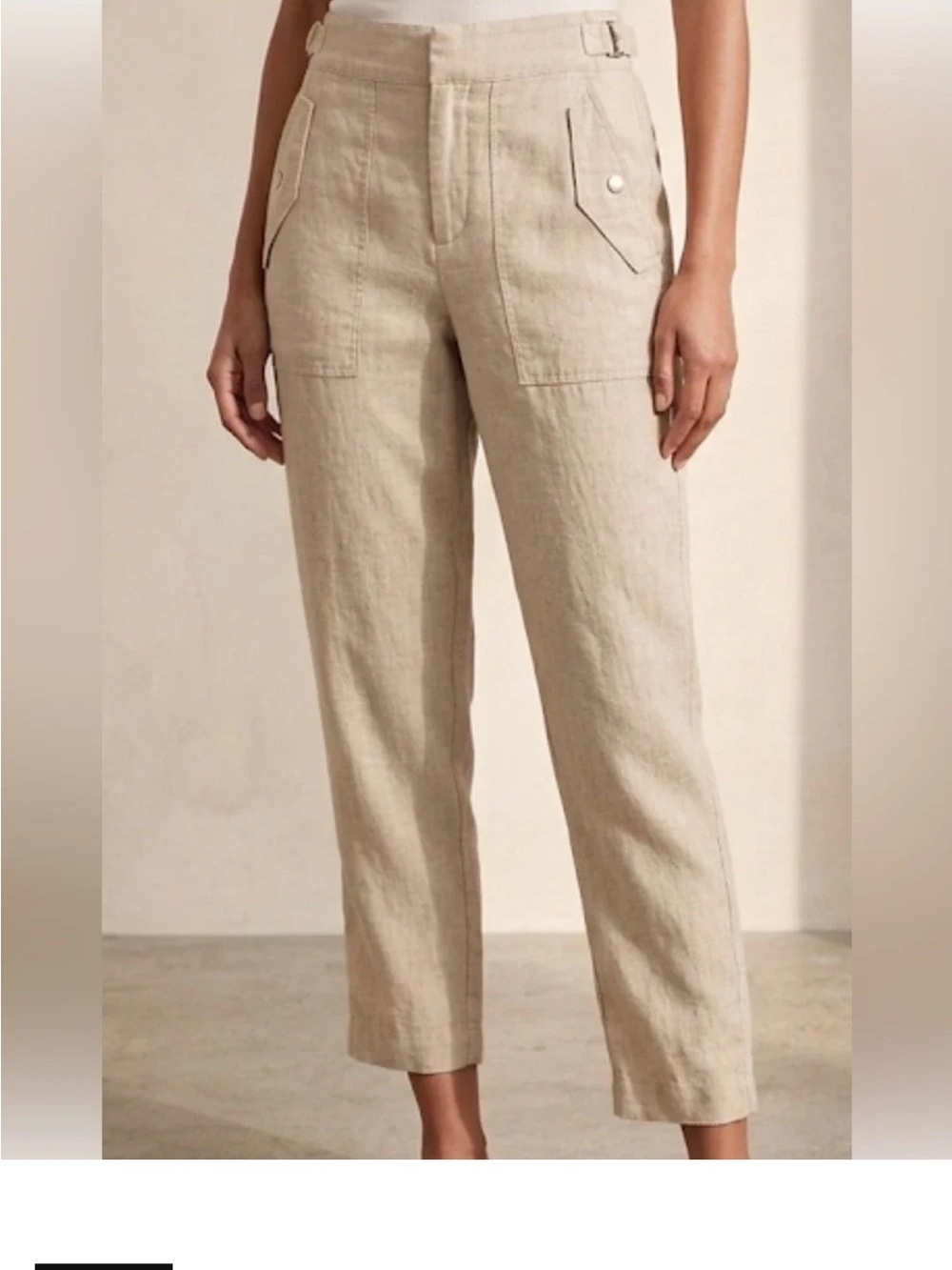 Athleta 6 Tall Voyager Linen Pants